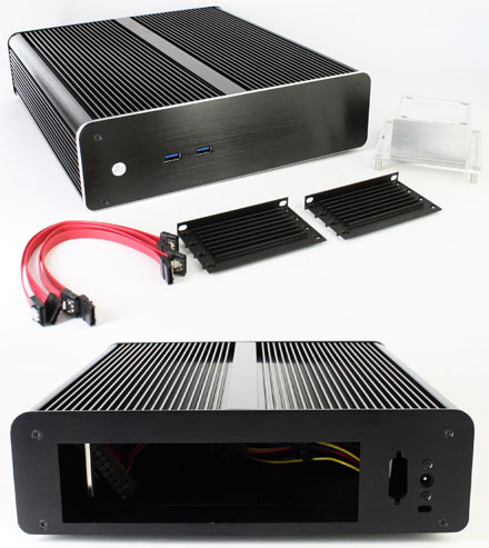 Akasa Euler M Mini-ITX Gehuse (A-ITX19-A1B)